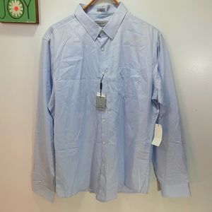 Calvin Klein NWT Men's Shirt X Lg Lux 120's 2 ply